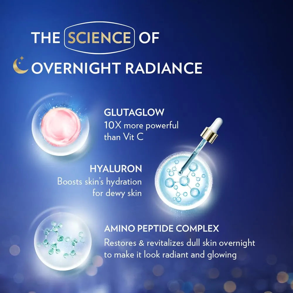 Vaseline Gluta-Hya Overnight Radiance, Serum-In-Lotion, Boosted With Amino Peptide, 200ml