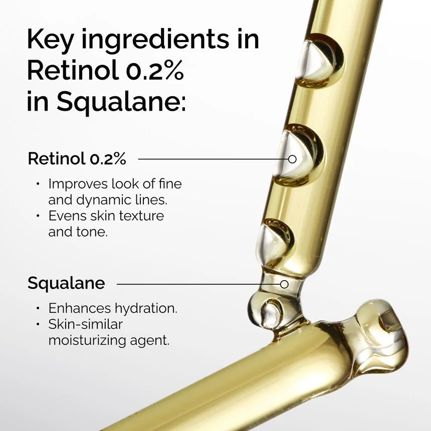 Le Rétinol ordinaire 0,2% dans le Squalane