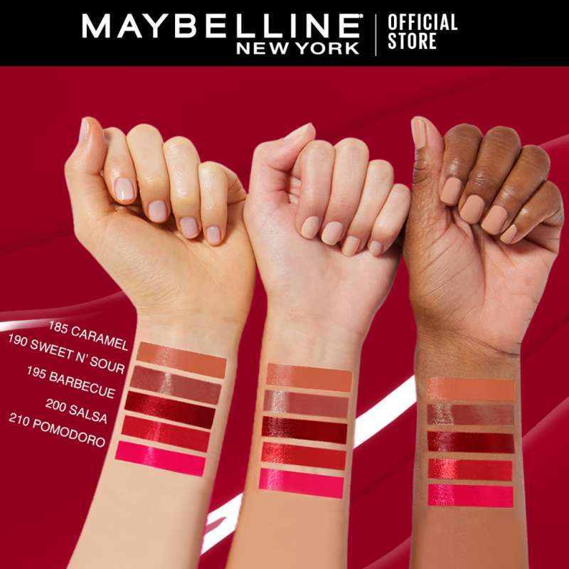 Maybelline Super Stay® Vinyl Ink® "Longwear Liquid Lipcolor
Budge-resistant vinyl colour. Up to 16 hour wear