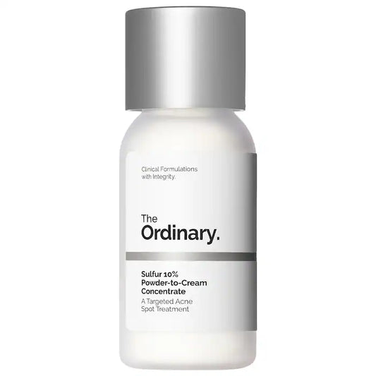 The Ordinary 
Sulfur 10% Powder-to-Cream Concentrate Acne Spot Treatment