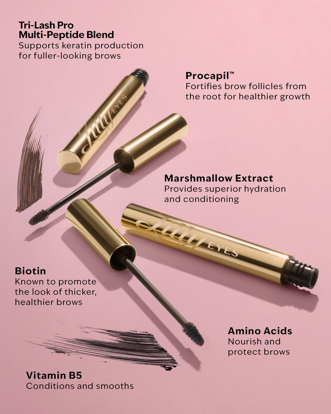 Lily Lips All The Fills 3D Brow Tinted Fiber Gel