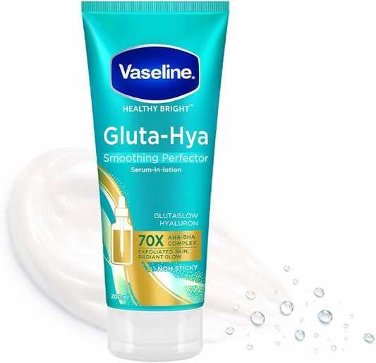 VASELINE Gluta Hya AHA BHA Exfoliating Lotion 200 ML | Exfoliates Dead Skin | Smooths Rough Skin