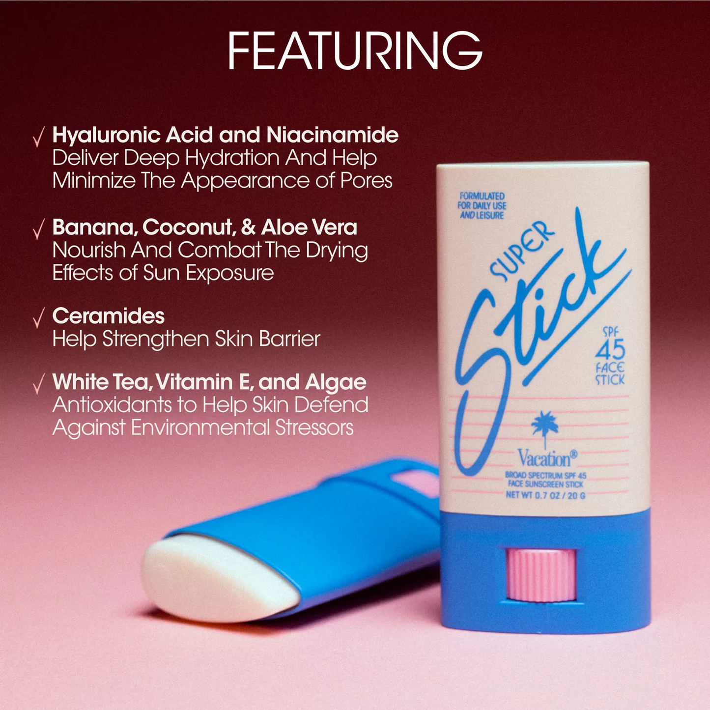 Vacation
 Super Stick SPF 45 Face Stick Sunscreen