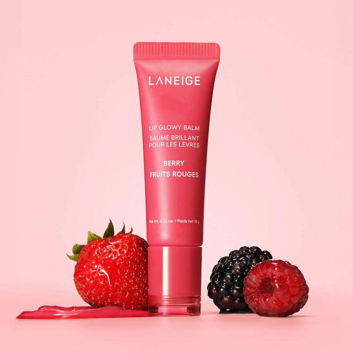 LANEIGE 
Lip Glowy Balm Lightweight Hydration Lip Treatment with Shea Butter shade berry