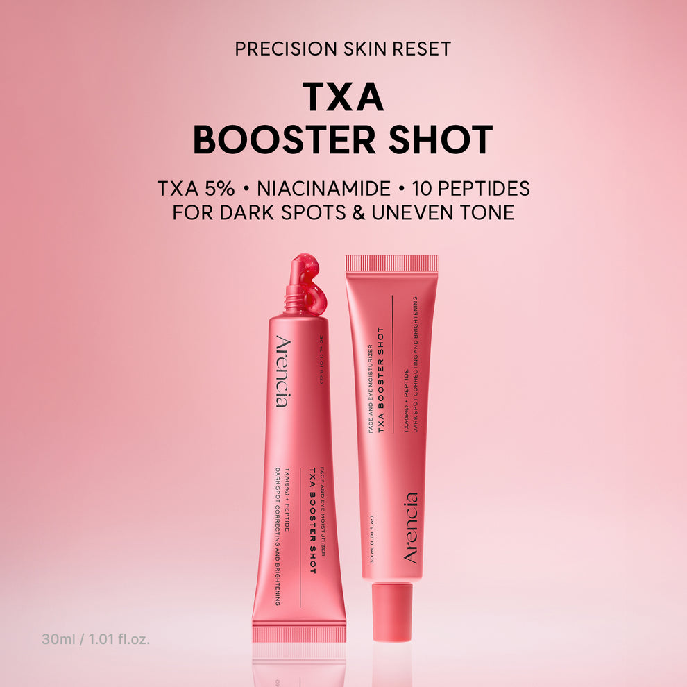 Arencia TXA Booster Shot, Intensive Dark Spot Correcting Serum with 5% TXA, Niacinamide & 10 Peptides for Visible Tone Correction & Radiant-Looking Skin 30 ml