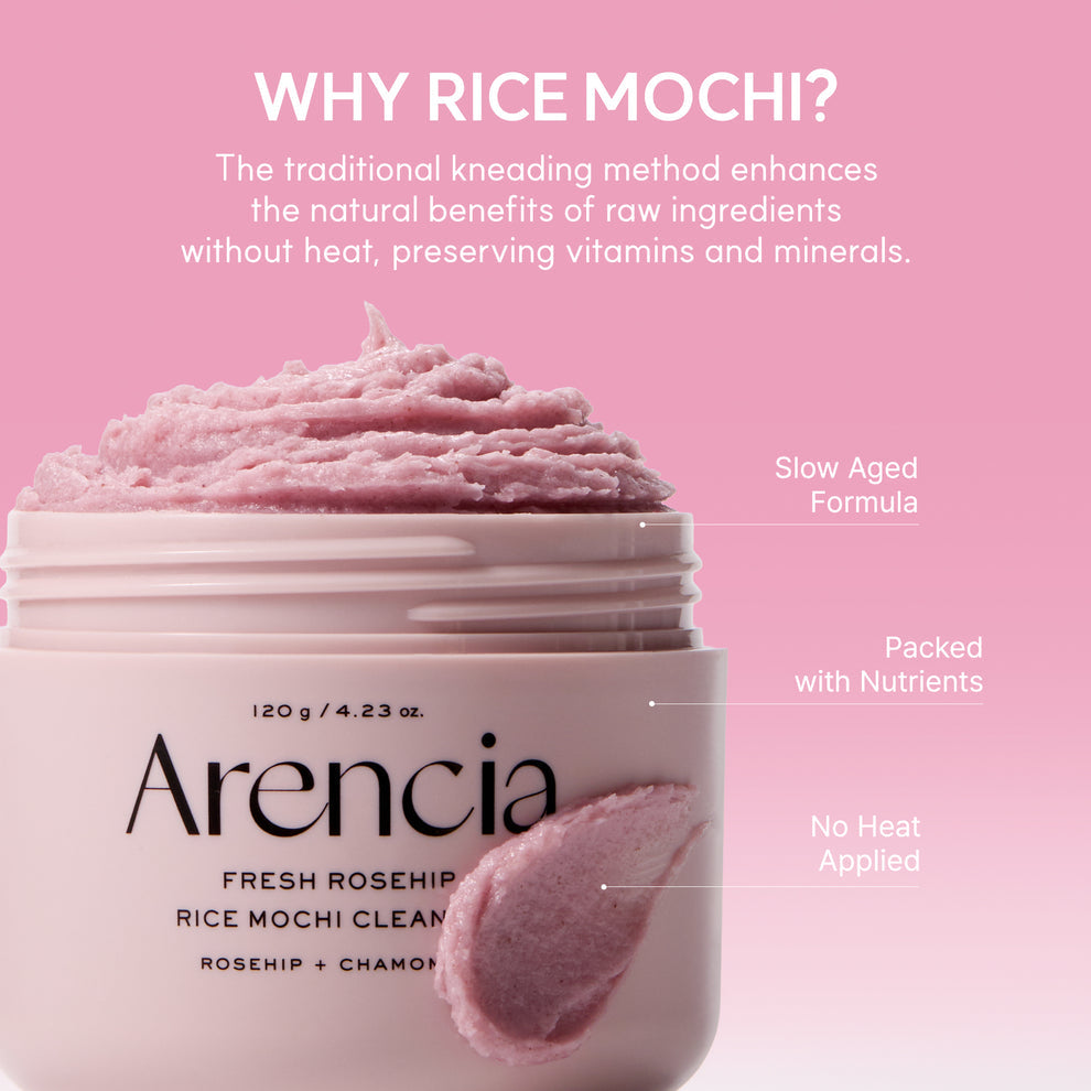 Arencia Fresh Rosehip Rice Mochi Cleanser 120g