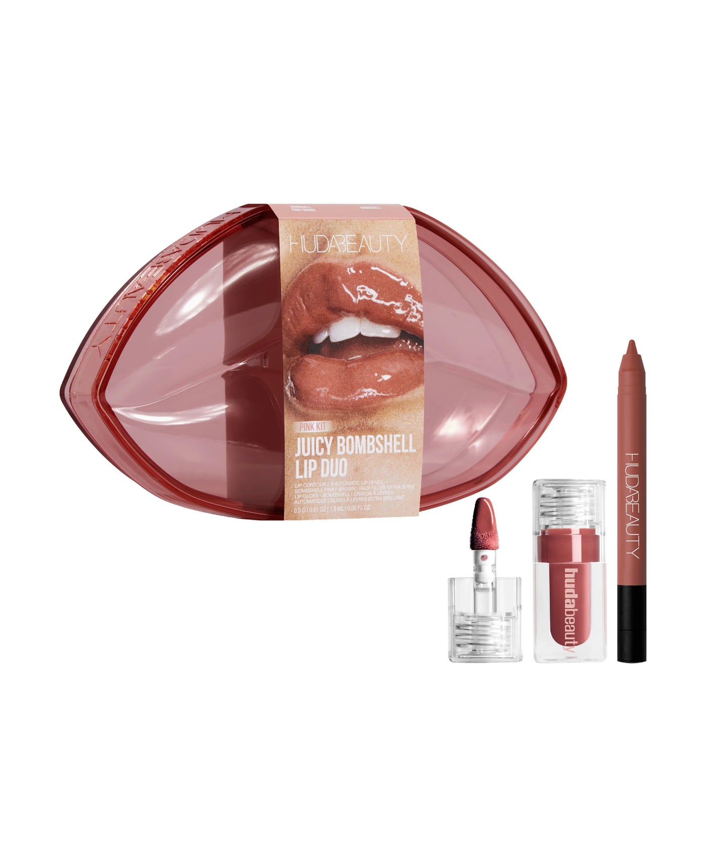 Huda Beauty All
JUICY BOMBSHELL LIP DUO