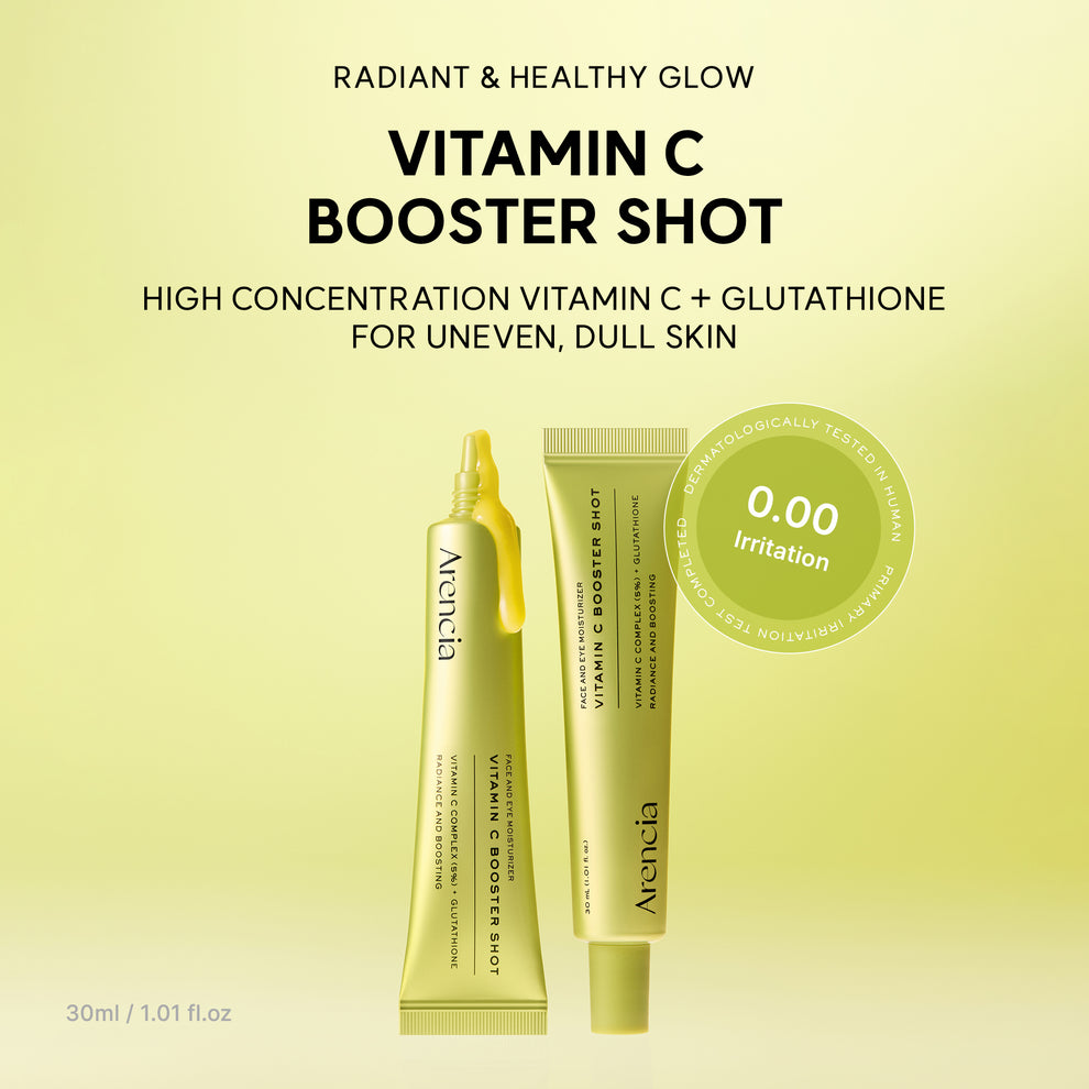 Arencia Vitamin C Booster Shot 30 ml, Pure Vitamin C + Glutathione for Bright, Healthy Skin Glow