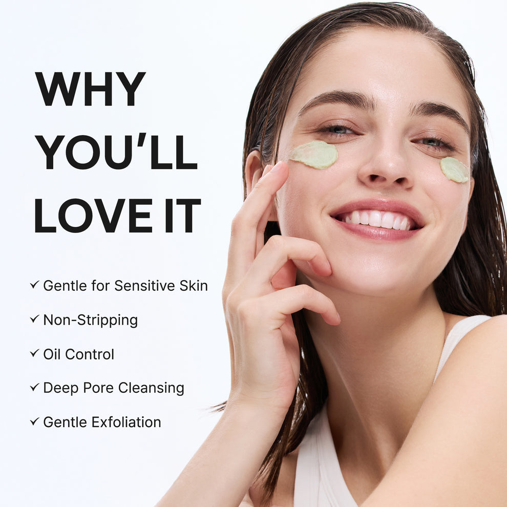 Arencia Fresh Green Rice Mochi Cleanser, Gentle Daily Cleanser for Congestion-Prone Skin size 120g