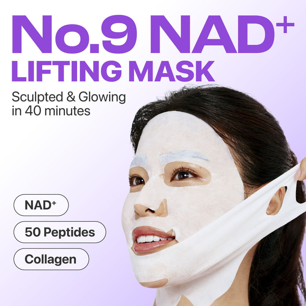 Numbuzin No.9 NAD+ BIO Lifting-sil Full Face Mask 1 Sheet + Lifting Band