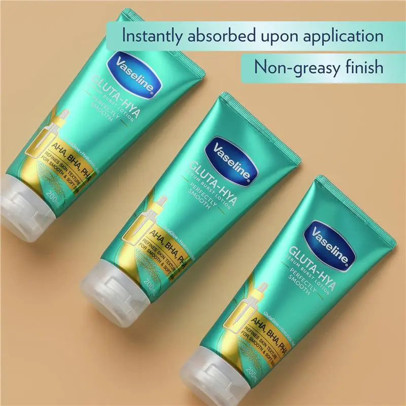 VASELINE Gluta Hya AHA BHA Exfoliating Lotion 200 ML | Exfoliates Dead Skin | Smooths Rough Skin