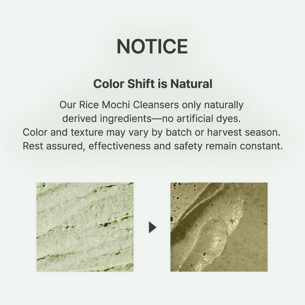 Arencia Fresh Green Rice Mochi Cleanser, Gentle Daily Cleanser for Congestion-Prone Skin size 120g