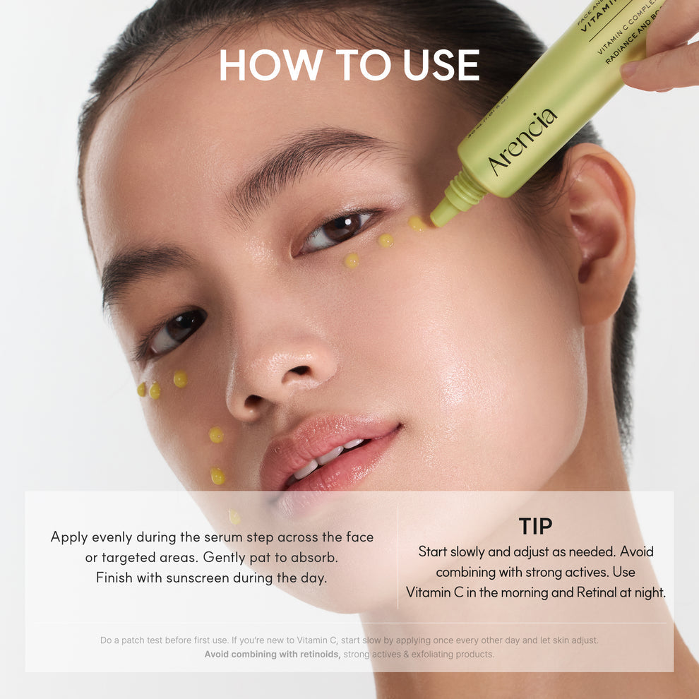 Arencia Vitamin C Booster Shot 30 ml, Pure Vitamin C + Glutathione for Bright, Healthy Skin Glow