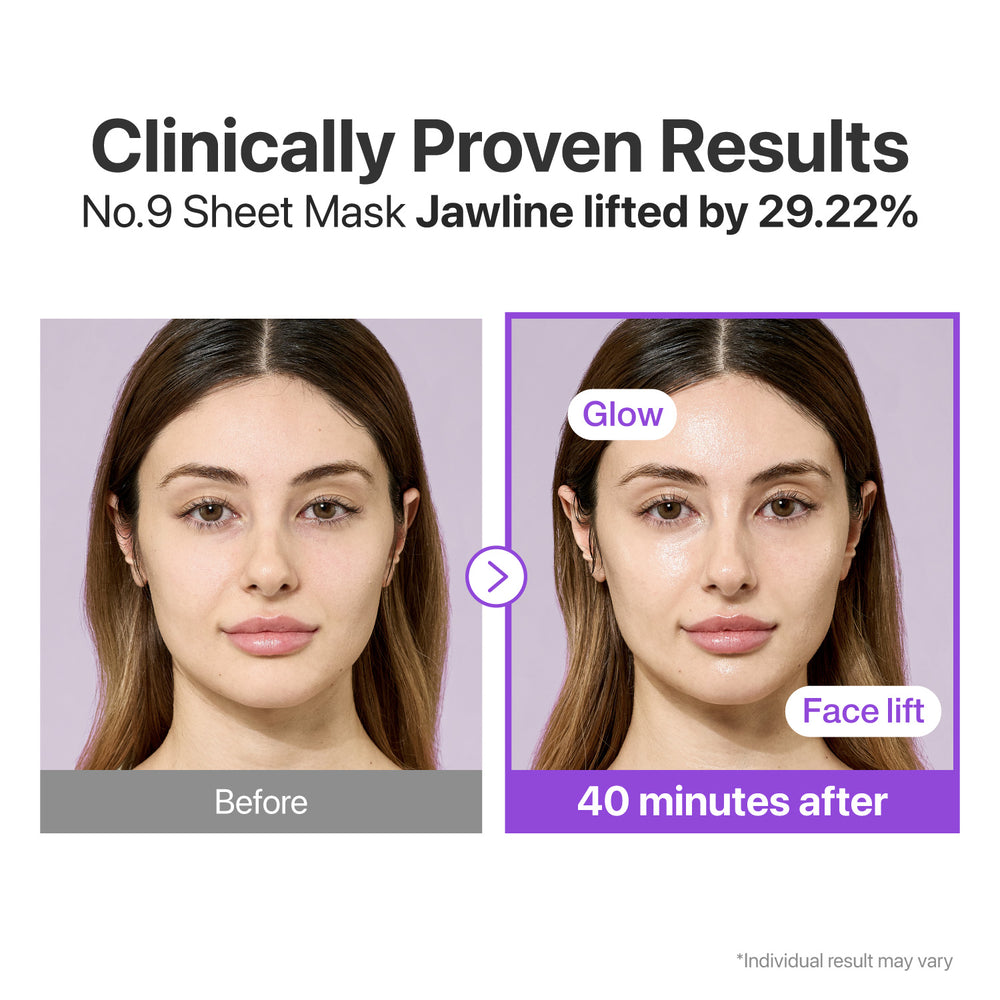 Numbuzin No.9 NAD+ BIO Lifting-sil Full Face Mask 1 Sheet + Lifting Band