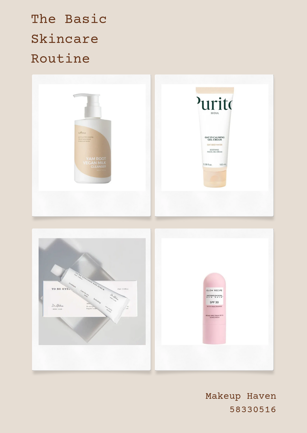 The Basic Skincare Routine