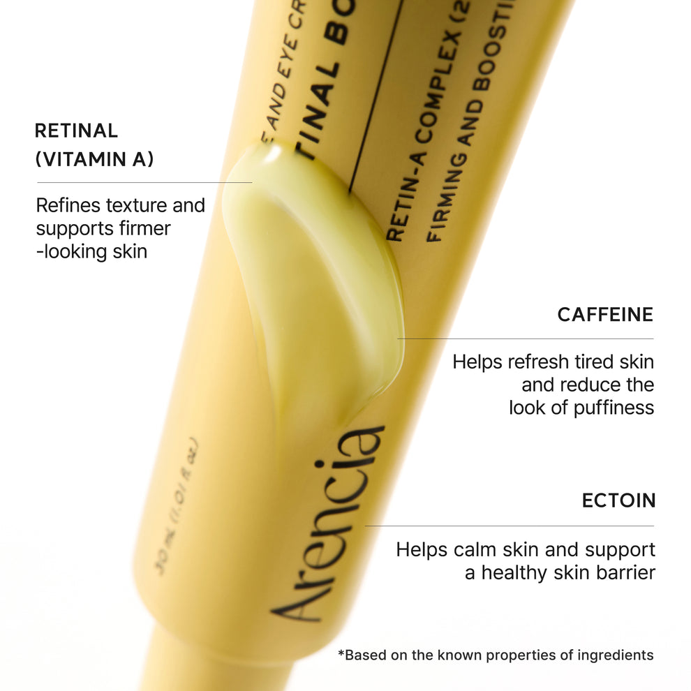 Arencia Retinal Booster Shot, Advanced Retinal & Caffeine Formula for Firm, Pore-Refined Skin 30 ml