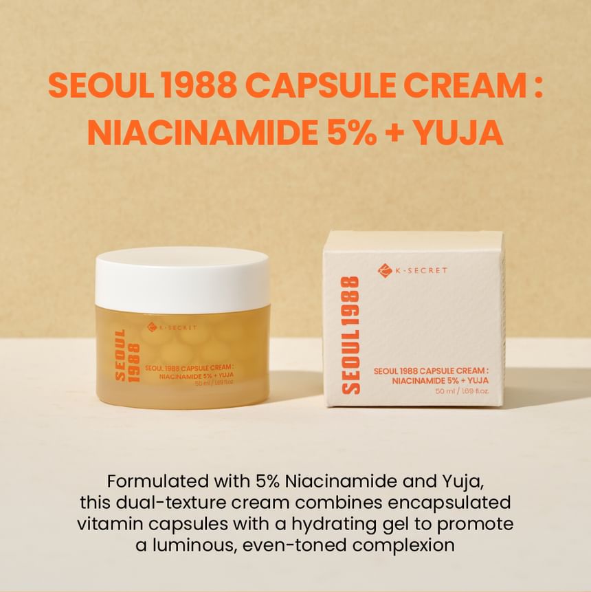Ksecret SEOUL 1988 CAPSULE CREAM : NIACINAMIDE 5% + YUJA