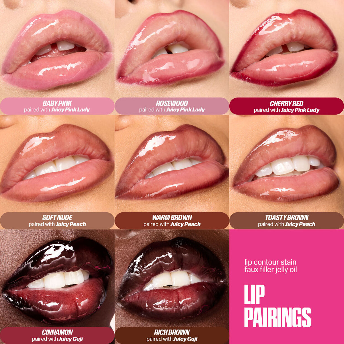 Huda Beauty Lip Contour Lip Stain For 12-Hour Wear