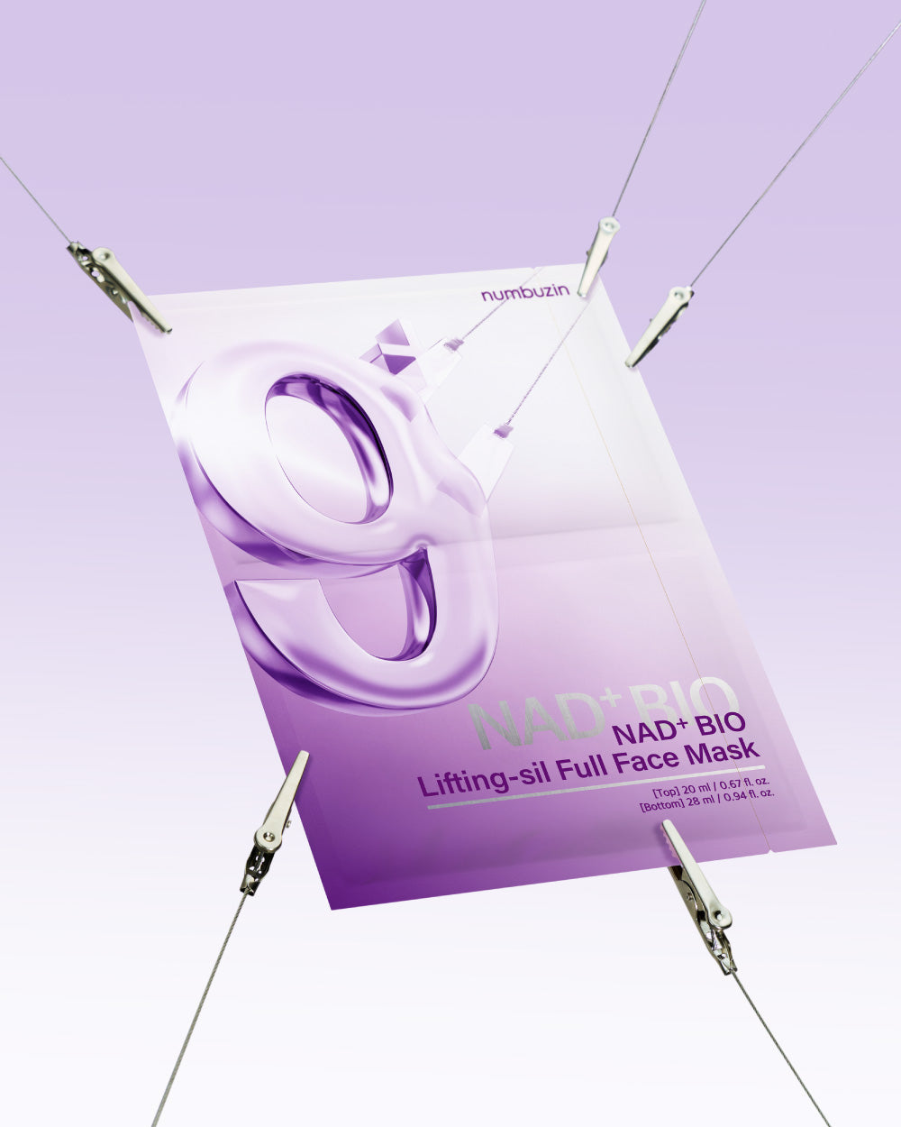 Numbuzin No.9 NAD+ BIO Lifting-sil Full Face Mask 1 Sheet + Lifting Band