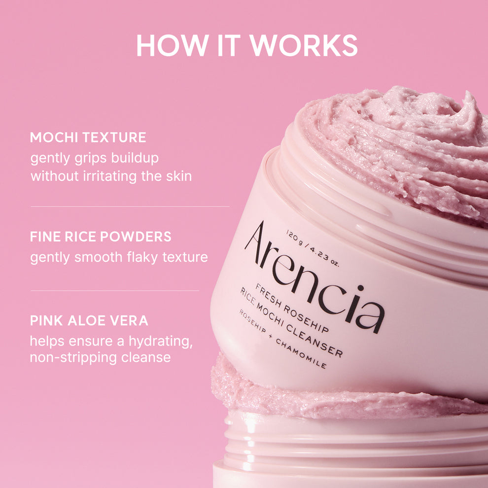 Arencia Fresh Rosehip Rice Mochi Cleanser 120g